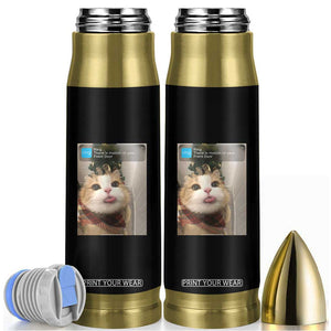 Funny Cat Christmas Bullet Tumbler Ring There is Motion at Your Front Door Meme Xmas Tree TS10 Black Print Your Wear