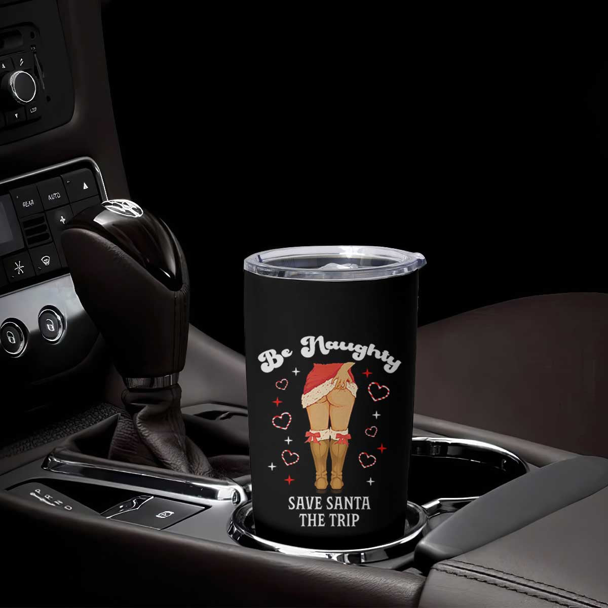 Funny Inappropriate Christmas Tumbler Cup Be Naughty Save Santa The Trip TS10 Print Your Wear