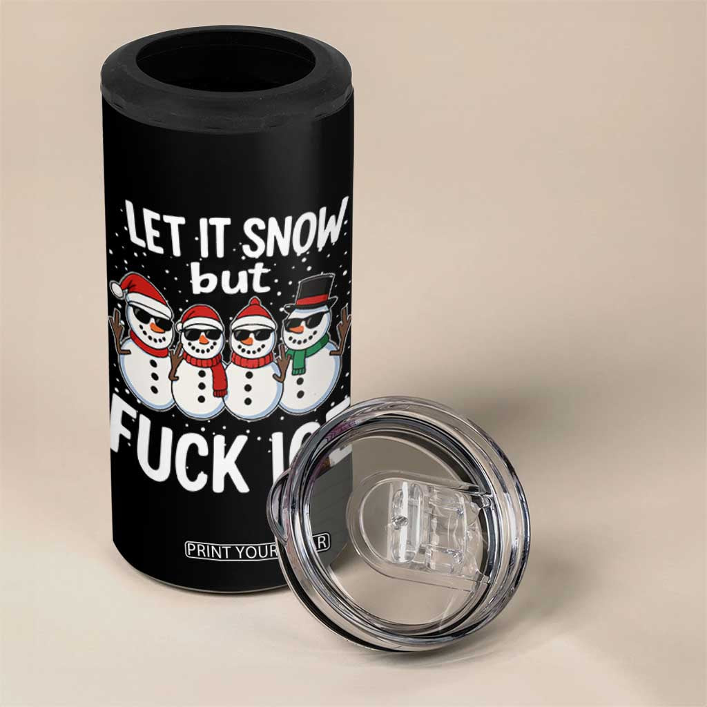 Anti ICE Christmas 4 in 1 Can Cooler Tumbler Funny Snowman Cute Finger Let It Snow Funny FDT TS10 Print Your Wear