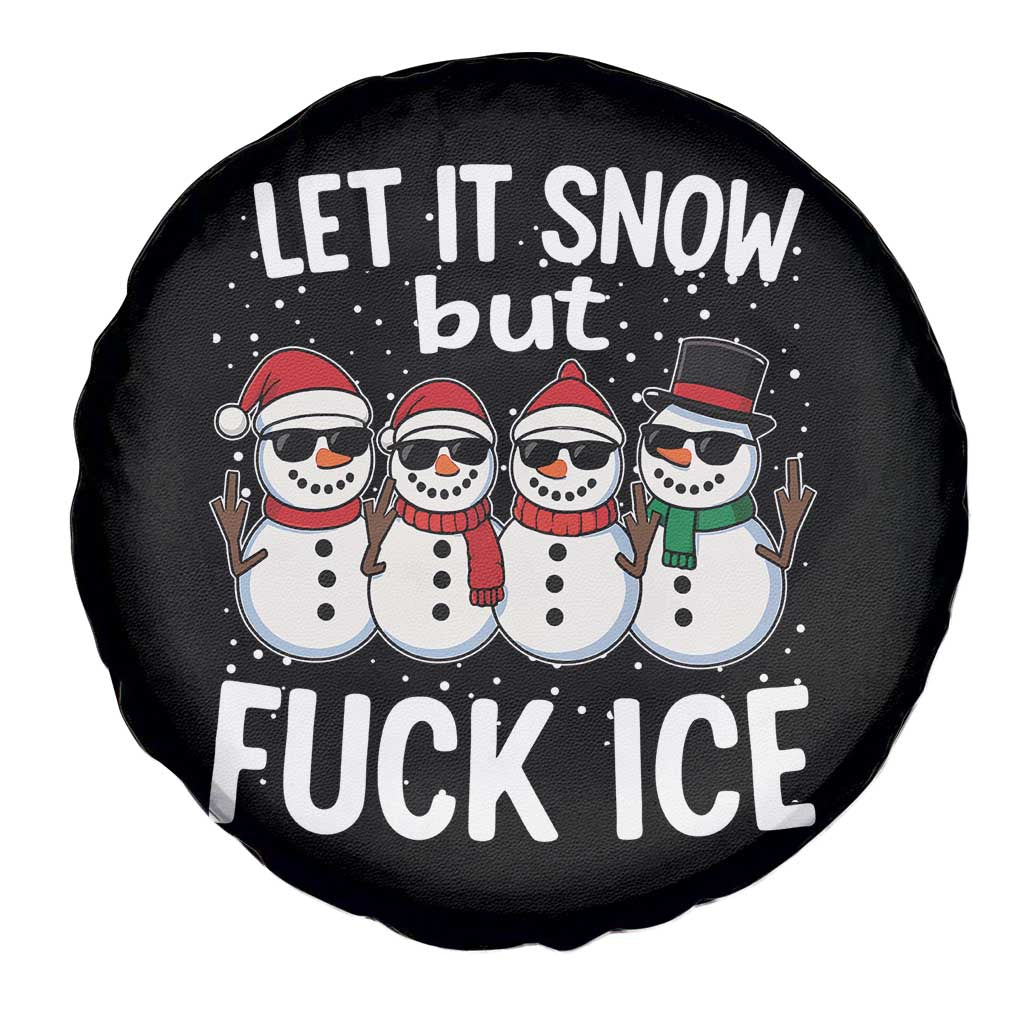 Anti ICE Christmas Spare Tire Cover Funny Snowman Cute Finger Let It Snow Funny FDT TS10 Print Your Wear