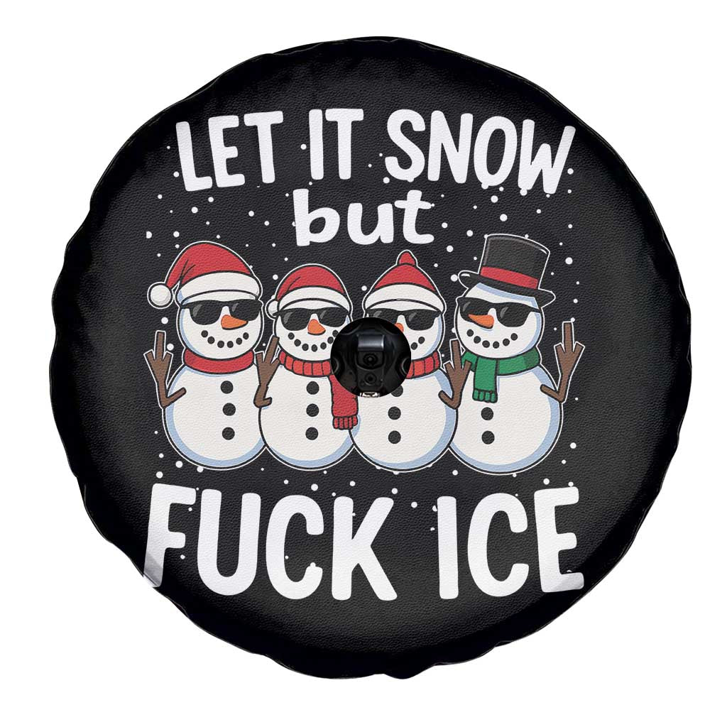 Anti ICE Christmas Spare Tire Cover Funny Snowman Cute Finger Let It Snow Funny FDT TS10 Print Your Wear