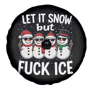 Anti ICE Christmas Spare Tire Cover Funny Snowman Cute Finger Let It Snow Funny FDT TS10 Print Your Wear