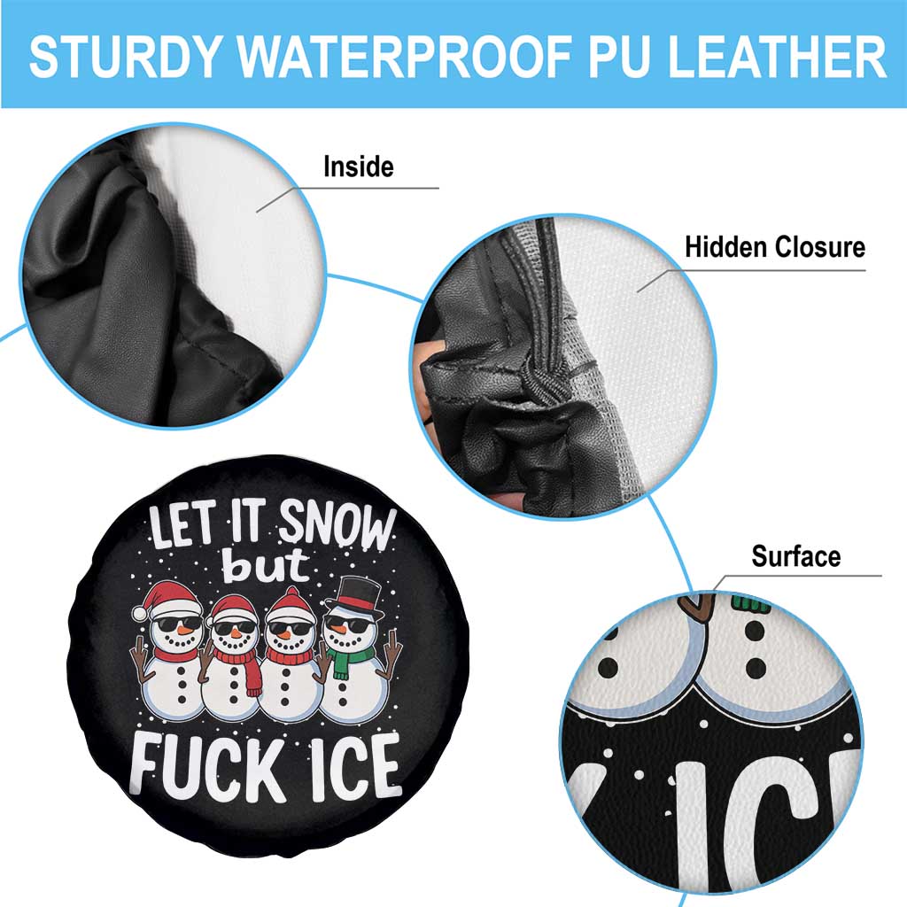 Anti ICE Christmas Spare Tire Cover Funny Snowman Cute Finger Let It Snow Funny FDT TS10 Print Your Wear