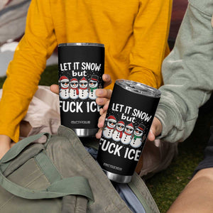 Anti ICE Christmas Tumbler Cup Funny Snowman Cute Finger Let It Snow Funny FDT TS10 Print Your Wear