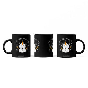 Anti ICE Christmas Coffee Mug Let It Snow But Fuck Ice Cute Snowman Winter TS10 Print Your Wear