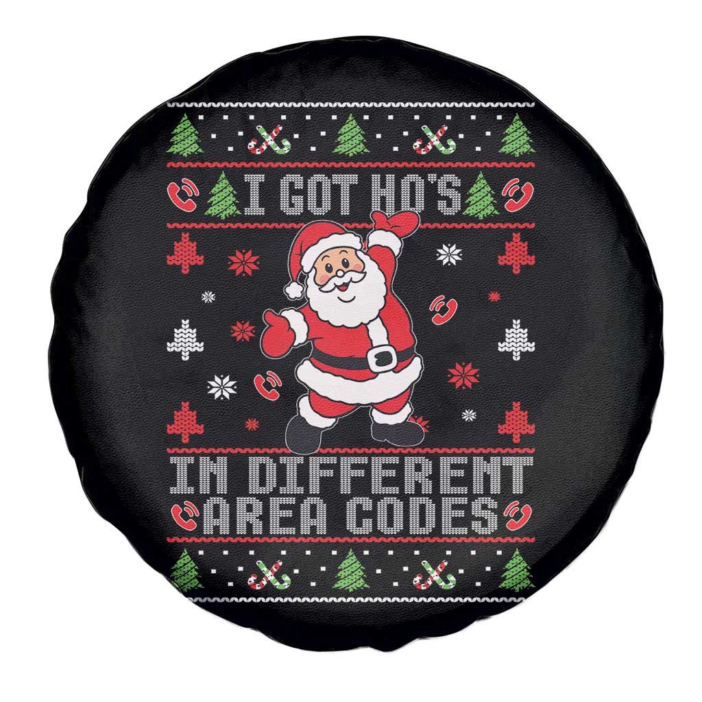 Funny Santa Ugly Christmas Spare Tire Cover I Got Hos in Different Area Codes TS10 Print Your Wear