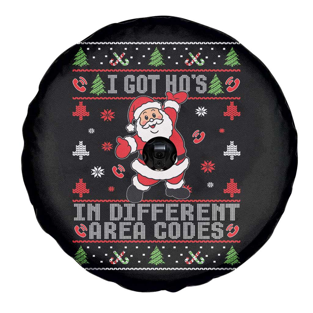 Funny Santa Ugly Christmas Spare Tire Cover I Got Hos in Different Area Codes TS10 Print Your Wear
