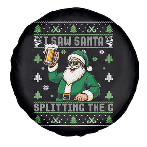 Funny Santa Ugly Christmas Spare Tire Cover Drinking Beer Splitting G Inappropriate Adult Humor TS10 Print Your Wear