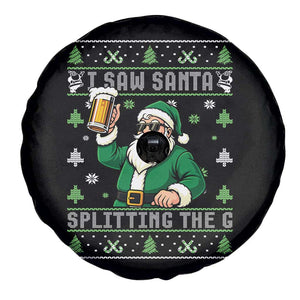 Funny Santa Ugly Christmas Spare Tire Cover Drinking Beer Splitting G Inappropriate Adult Humor TS10 Print Your Wear