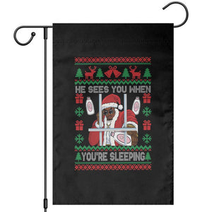 Funny Christmas Diddy Garden Flag Diddy Sees You When Youre Sleeping Dirty Ugly Xmas TS10 Black Print Your Wear