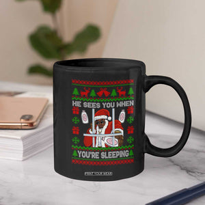 Funny Christmas Diddy Coffee Mug Diddy Sees You When Youre Sleeping Dirty Ugly Xmas TS10 Print Your Wear