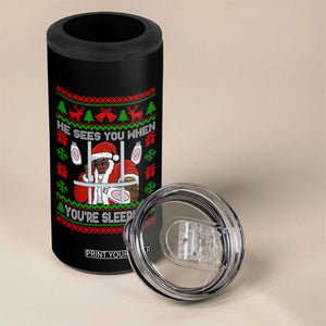 Funny Christmas Diddy 4 in 1 Can Cooler Tumbler Diddy Sees You When Youre Sleeping Dirty Ugly Xmas TS10 Print Your Wear