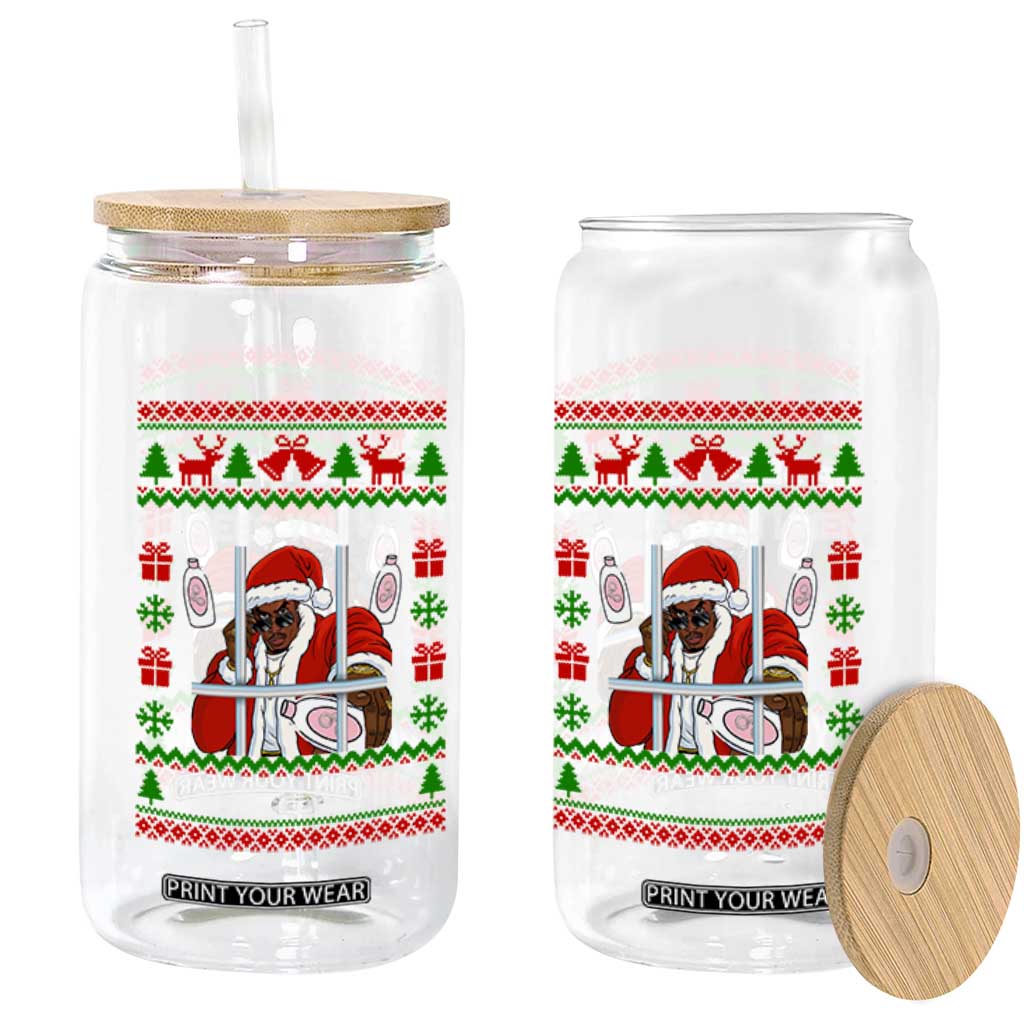 Funny Christmas Diddy Glass Can Diddy Sees You When Youre Sleeping Dirty Ugly Xmas TS10 Print Your Wear