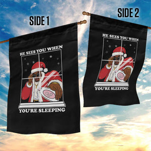Funny Christmas Diddy Garden Flag He Sees You When Youre Sleeping Dirty Ugly Xmas TS10 Print Your Wear