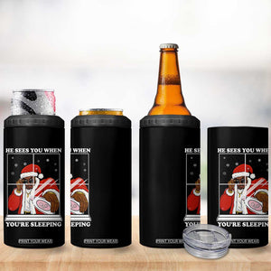 Funny Christmas Diddy 4 in 1 Can Cooler Tumbler He Sees You When Youre Sleeping Dirty Ugly Xmas TS10 Print Your Wear