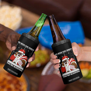 Funny Christmas Diddy 4 in 1 Can Cooler Tumbler He Sees You When Youre Sleeping Dirty Ugly Xmas TS10 Print Your Wear