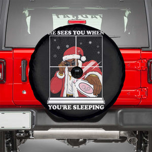 Funny Christmas Diddy Spare Tire Cover He Sees You When Youre Sleeping Dirty Ugly Xmas TS10 Black Print Your Wear