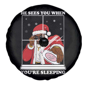 Funny Christmas Diddy Spare Tire Cover He Sees You When Youre Sleeping Dirty Ugly Xmas TS10 Print Your Wear