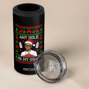 Funny Christmas Diddy 4 in 1 Can Cooler Tumbler Embarrassing Any Hole is My Goal Dirty Ugly Xmas TS10 Print Your Wear