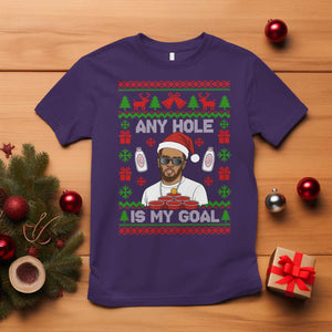 Funny Christmas Diddy T Shirt Embarrassing Any Hole is My Goal Dirty Ugly Xmas TS10 Purple Print Your Wear