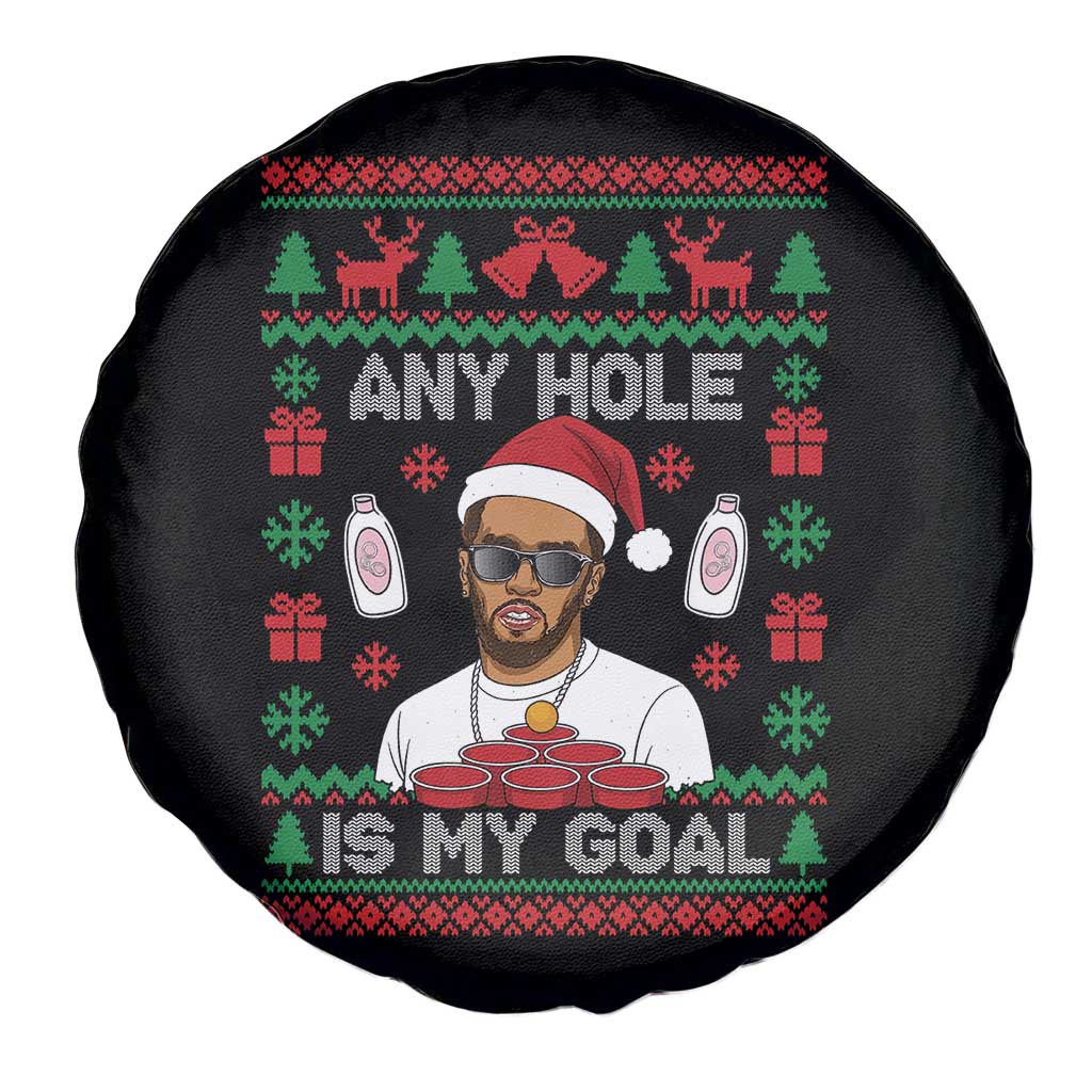Funny Christmas Diddy Spare Tire Cover Embarrassing Any Hole is My Goal Dirty Ugly Xmas TS10 Print Your Wear