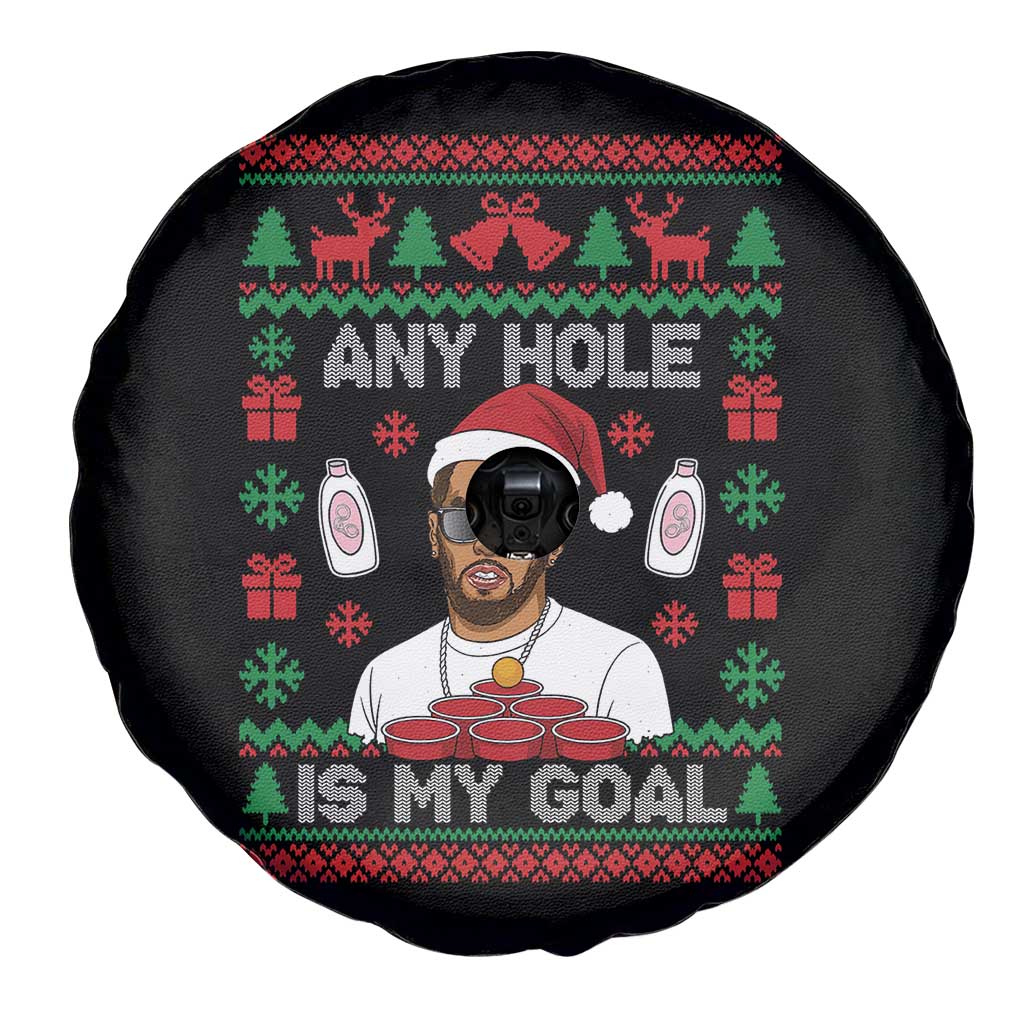 Funny Christmas Diddy Spare Tire Cover Embarrassing Any Hole is My Goal Dirty Ugly Xmas TS10 Print Your Wear