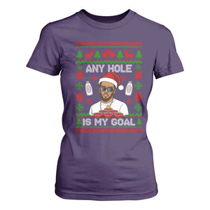 Funny Christmas Diddy T Shirt For Women Embarrassing Any Hole is My Goal Dirty Ugly Xmas TS10 Purple Print Your Wear