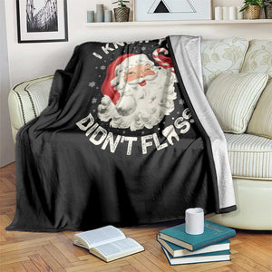 I Know You Didnt Floss Throw Blanket Funny Dentist Christmas Santa Dental Hygiene TS10 Print Your Wear