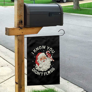 I Know You Didnt Floss Garden Flag Funny Dentist Christmas Santa Dental Hygiene TS10 Print Your Wear