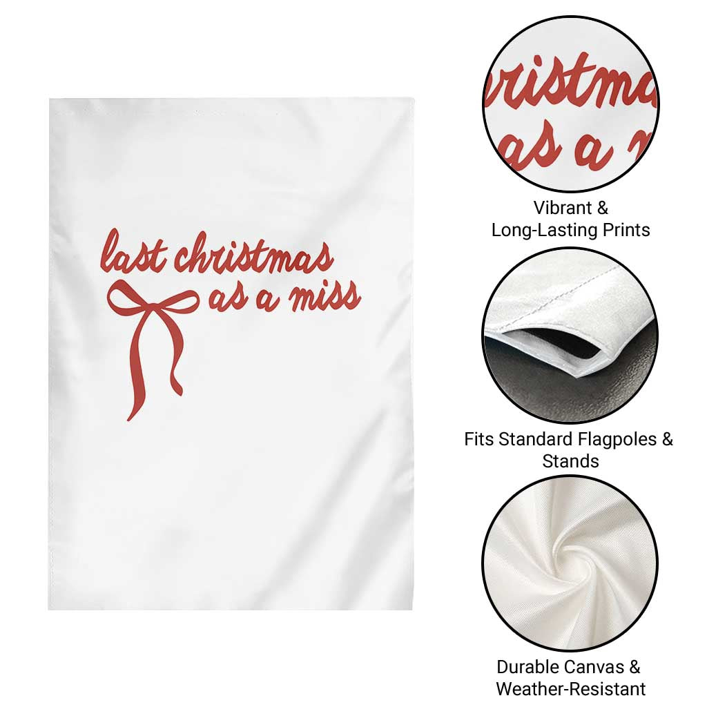 Last Christmas As A Miss Garden Flag Bride To Be Future Mrs Xmas Engaged Gift TS10 Print Your Wear