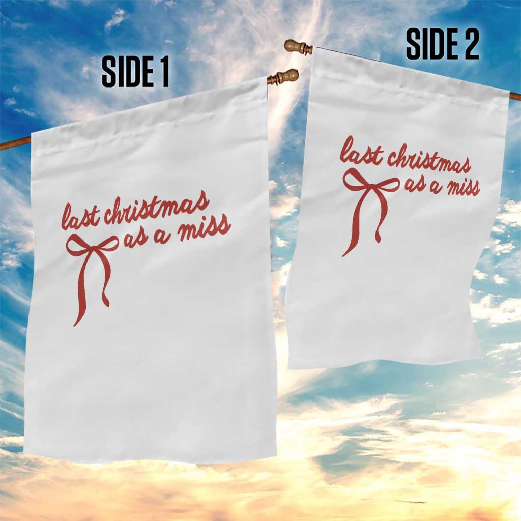 Last Christmas As A Miss Garden Flag Bride To Be Future Mrs Xmas Engaged Gift TS10 Print Your Wear