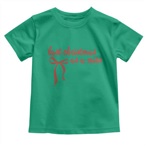 Last Christmas As A Miss Toddler T Shirt Bride To Be Future Mrs Xmas Engaged Gift TS10 Irish Green Print Your Wear