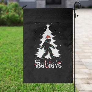 Bigfoot Christmas Garden Flag Santa Bigfoot Xmas Tree Funny Sasquatch Yeti TS10 Print Your Wear
