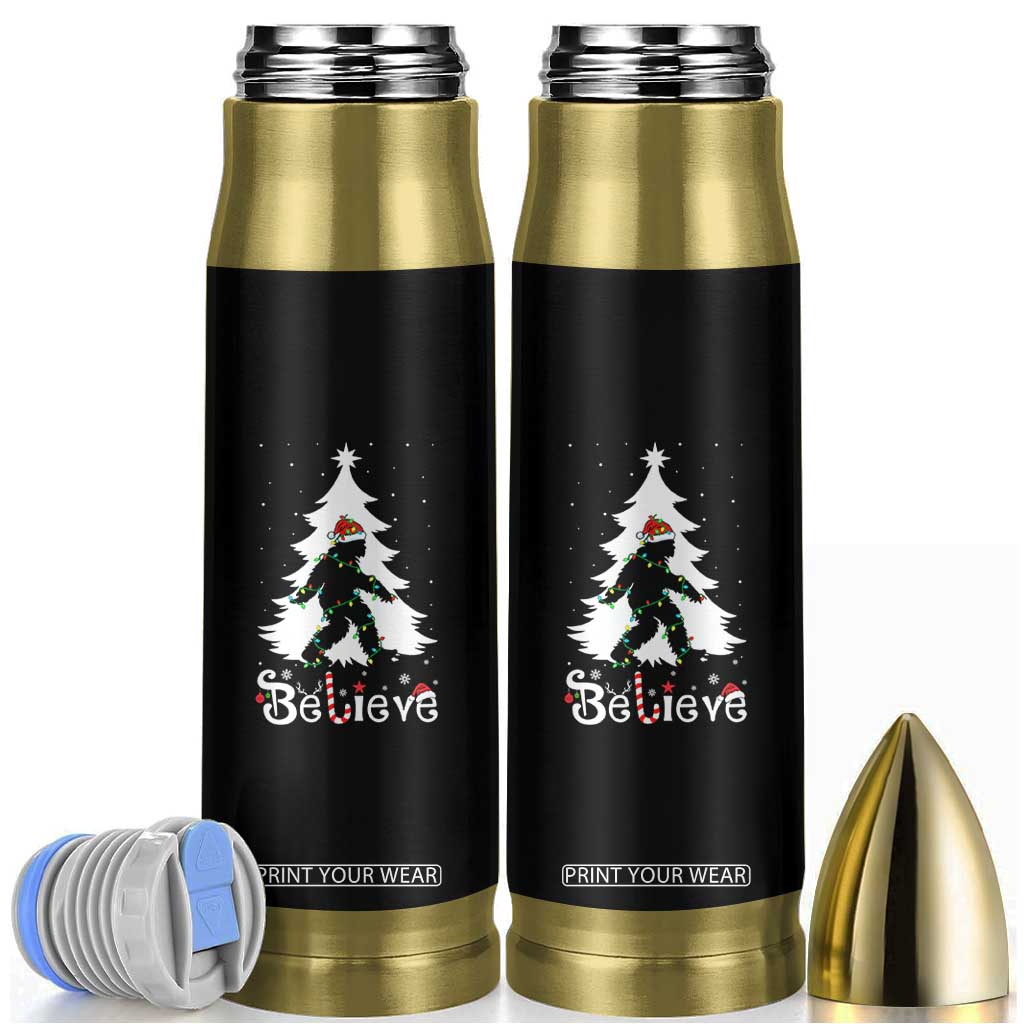 Bigfoot Christmas Bullet Tumbler Santa Bigfoot Xmas Tree Funny Sasquatch Yeti TS10 Black Print Your Wear