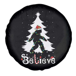 Bigfoot Christmas Spare Tire Cover Santa Bigfoot Xmas Tree Funny Sasquatch Yeti TS10 Print Your Wear