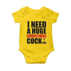 Funny Inappropriate Christmas Baby Onesie I Need a Huge Christmas COCKtail Adult Humor Drinking Gift TS10 Daisy Print Your Wear