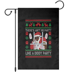 Funny Christmas Diddy Garden Flag Aint No Party Like A Diddy Party Baby Oil Dirty Ugly Xmas TS10 Black Print Your Wear
