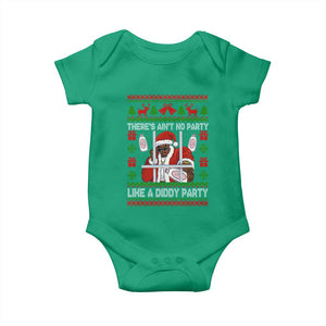Funny Christmas Diddy Baby Onesie Aint No Party Like A Diddy Party Baby Oil Dirty Ugly Xmas TS10 Irish Green Print Your Wear