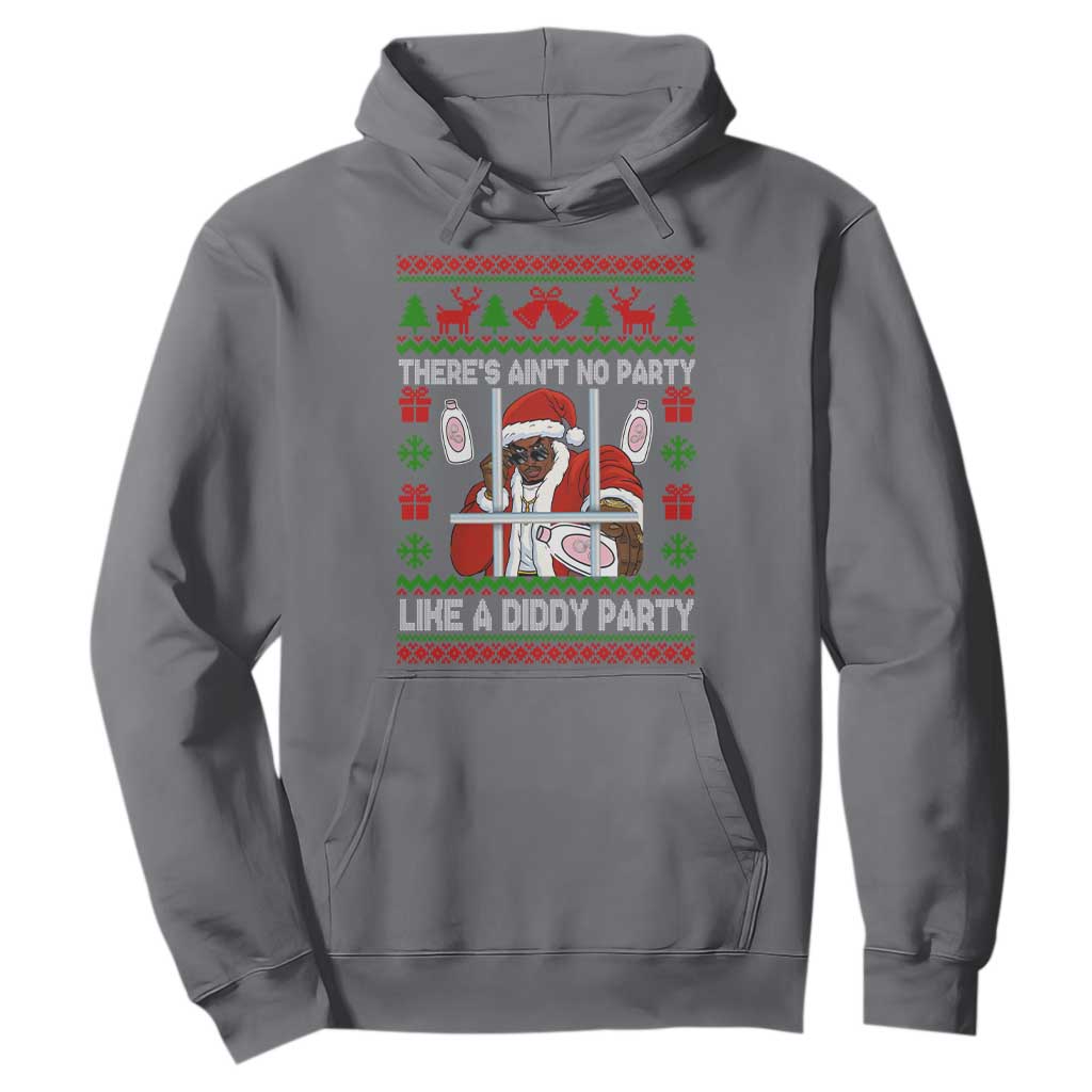 Funny Christmas Diddy Hoodie Aint No Party Like A Diddy Party Baby Oil Dirty Ugly Xmas TS10 Charcoal Print Your Wear
