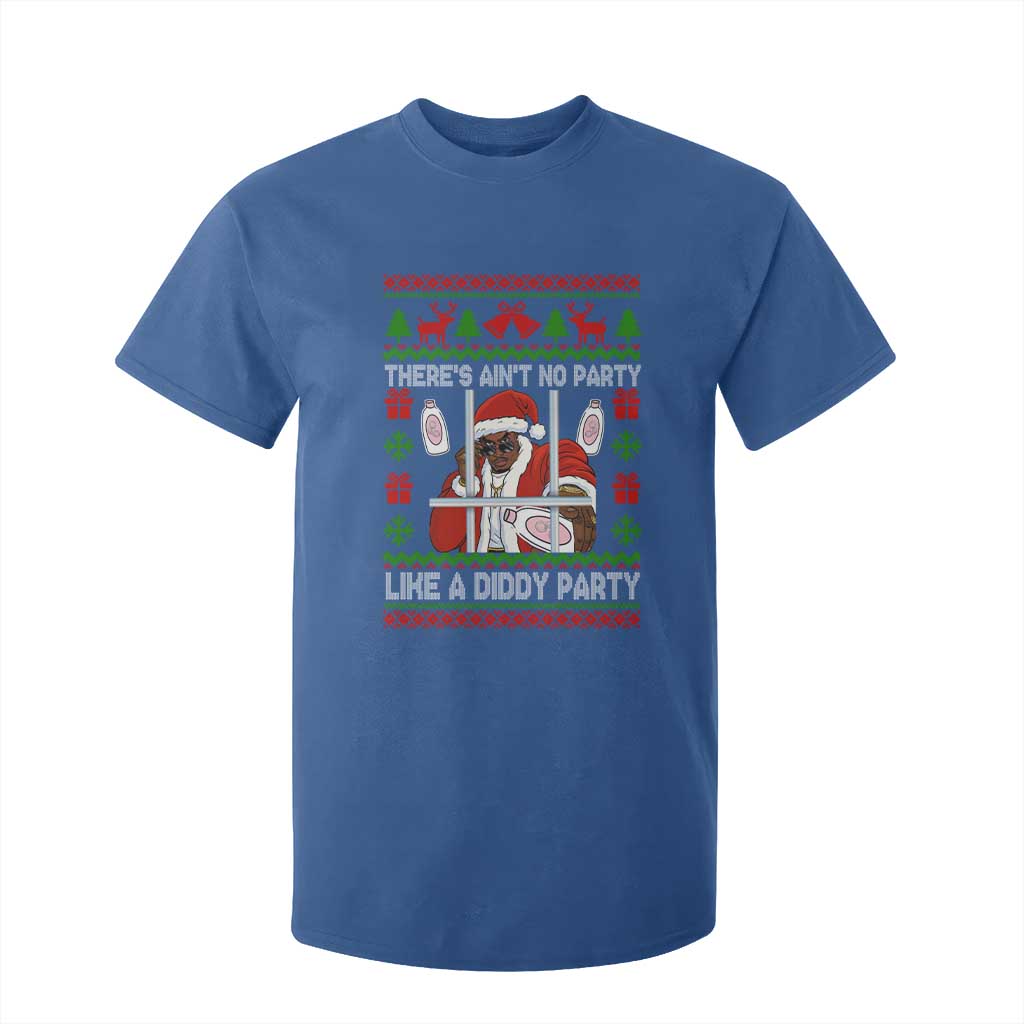 Funny Christmas Diddy T Shirt For Kid Aint No Party Like A Diddy Party Baby Oil Dirty Ugly Xmas TS10 Royal Blue Print Your Wear