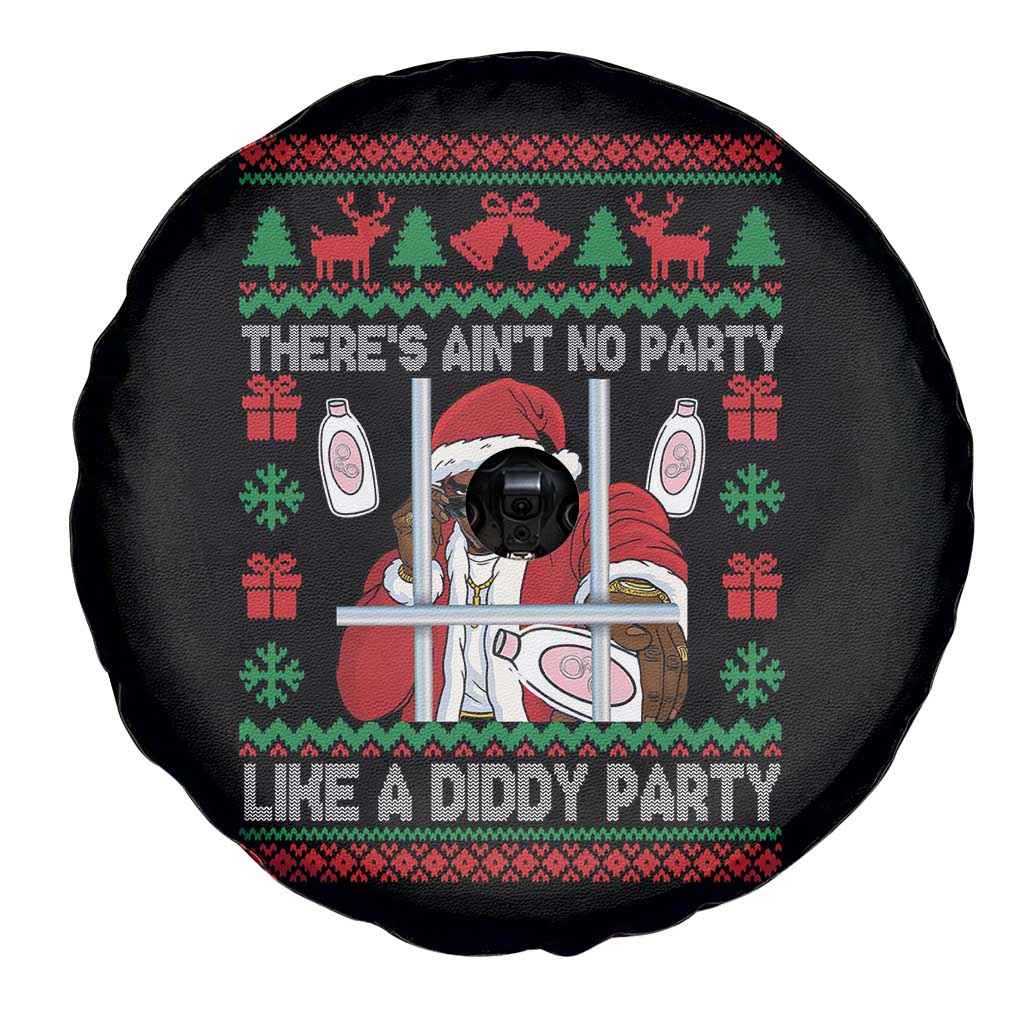 Funny Christmas Diddy Spare Tire Cover Aint No Party Like A Diddy Party Baby Oil Dirty Ugly Xmas TS10 Print Your Wear