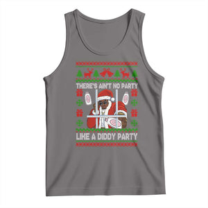 Funny Christmas Diddy Tank Top Aint No Party Like A Diddy Party Baby Oil Dirty Ugly Xmas TS10 Deep Heather Print Your Wear
