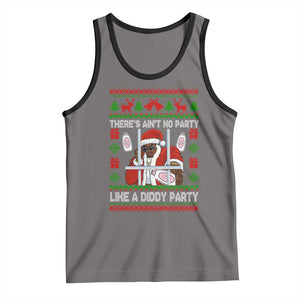 Funny Christmas Diddy Tank Top Aint No Party Like A Diddy Party Baby Oil Dirty Ugly Xmas TS10 Deep Heather Black Print Your Wear