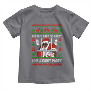 Funny Christmas Diddy Toddler T Shirt Aint No Party Like A Diddy Party Baby Oil Dirty Ugly Xmas TS10 Charcoal Print Your Wear