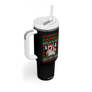 Funny Christmas Diddy Tumbler With Handle Aint No Party Like A Diddy Party Baby Oil Dirty Ugly Xmas TS10 Print Your Wear