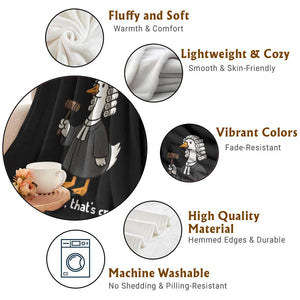 Goose Lawyer Throw Blanket Law School Graduation Gift Funny Silly Gooses Lovers TS10 Print Your Wear