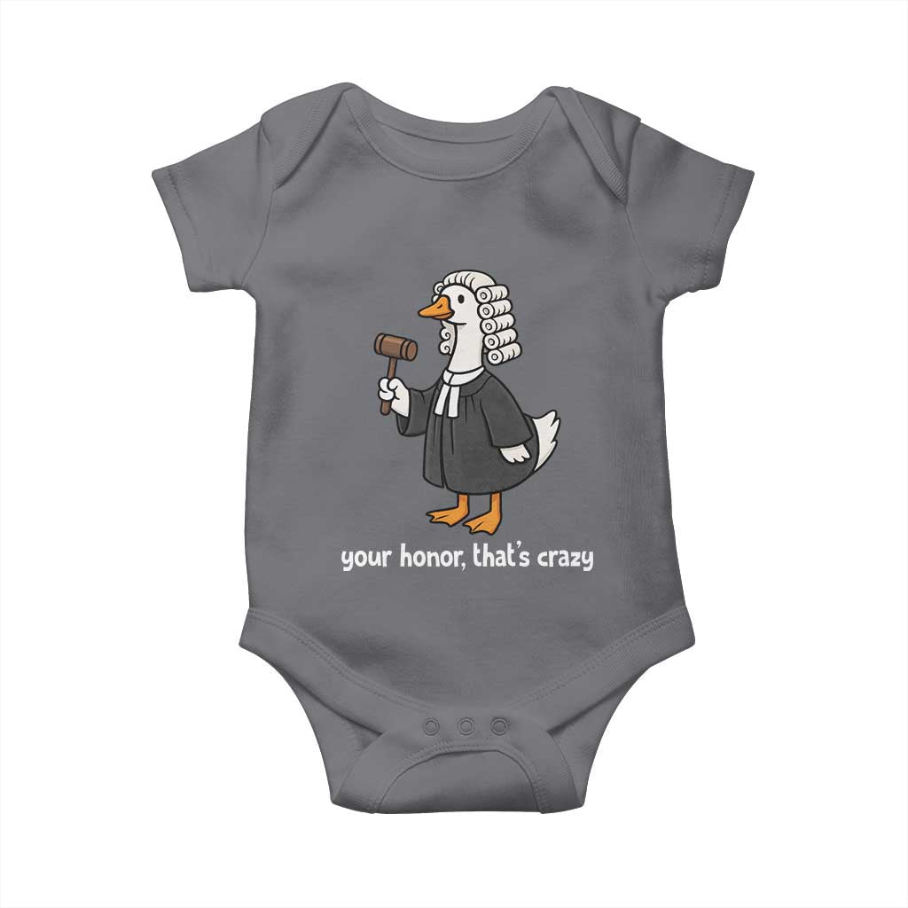 Goose Lawyer Baby Onesie Law School Graduation Gift Funny Silly Gooses Lovers TS10 Charcoal Print Your Wear
