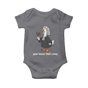 Goose Lawyer Baby Onesie Law School Graduation Gift Funny Silly Gooses Lovers TS10 Charcoal Print Your Wear
