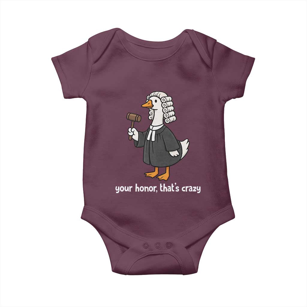Goose Lawyer Baby Onesie Law School Graduation Gift Funny Silly Gooses Lovers TS10 Maroon Print Your Wear
