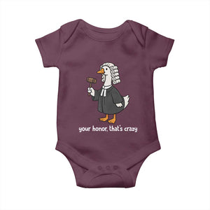 Goose Lawyer Baby Onesie Law School Graduation Gift Funny Silly Gooses Lovers TS10 Maroon Print Your Wear